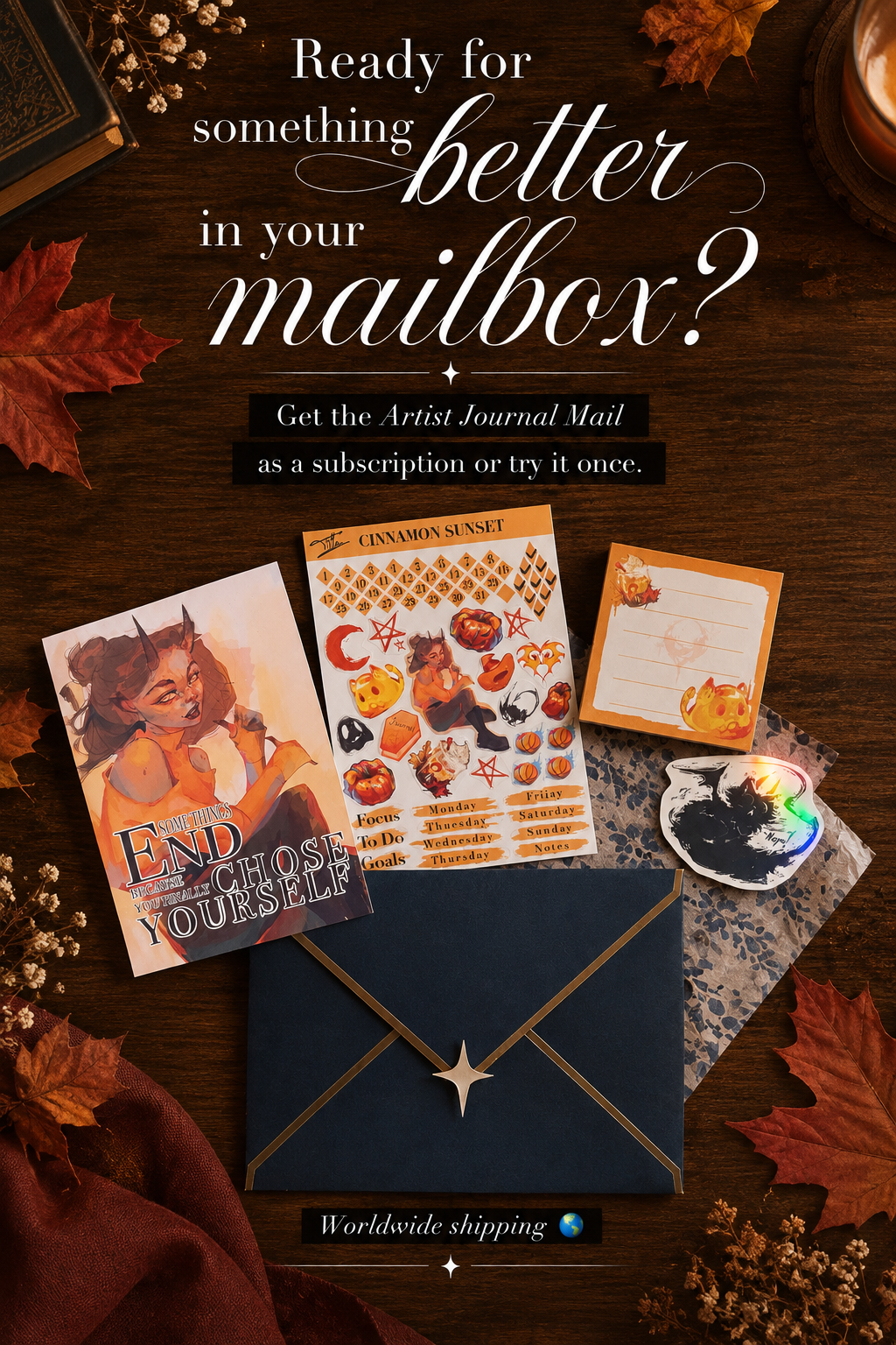 Artist Journal Mail – Jeden Monat einzigartige Kunstpost