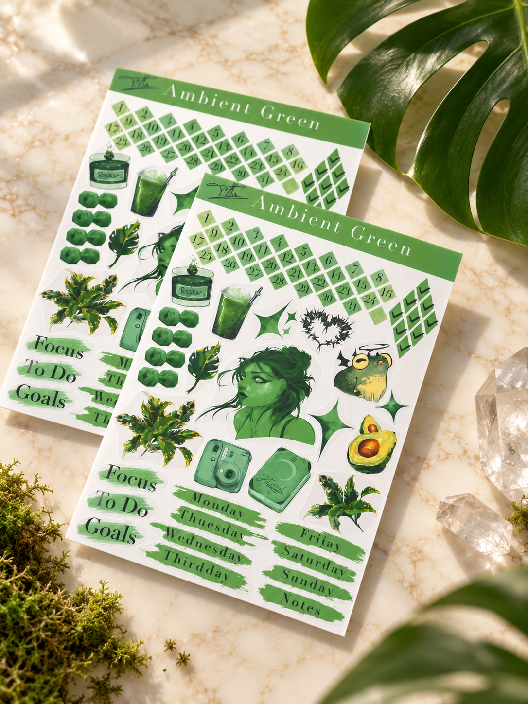 Ambient Green Stickersheet