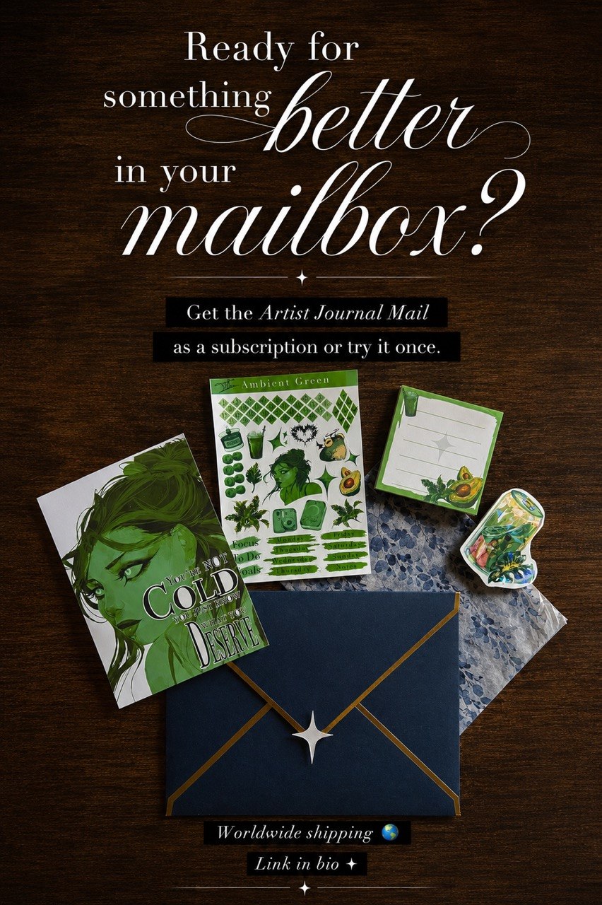 Artist Journal Mail – Jeden Monat einzigartige Kunstpost