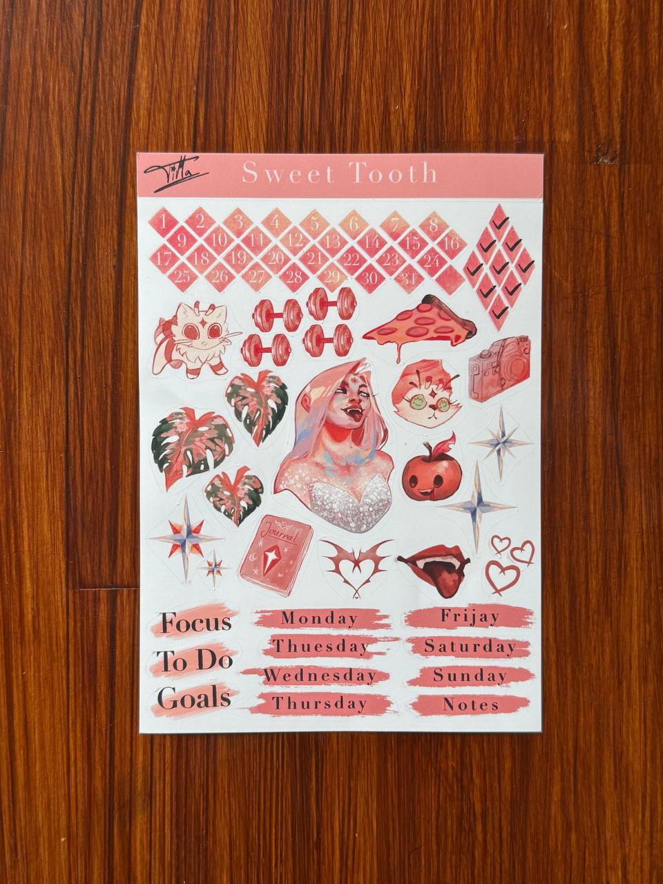 Sweet Tooth Stickersheet