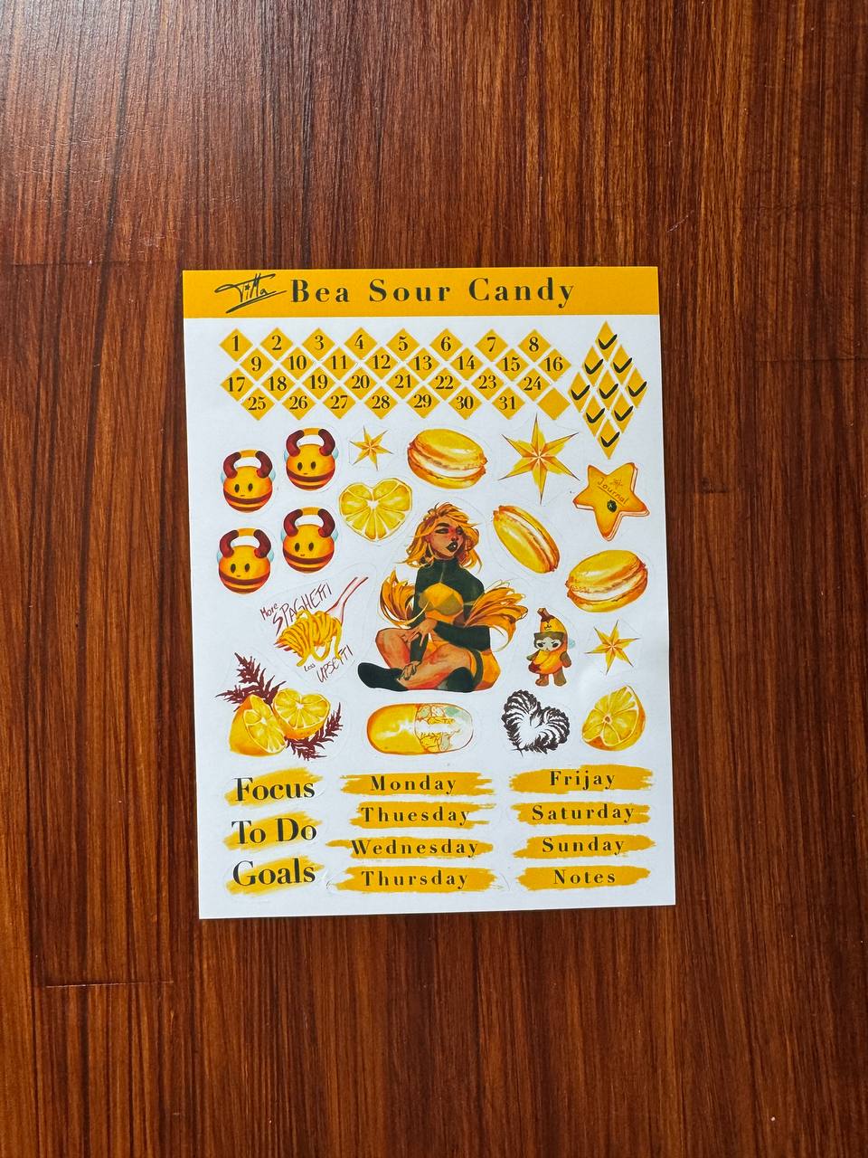 Sour Candy Stickersheet