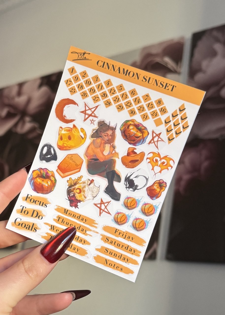 Cinnamon Sunset Stickersheet